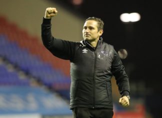 Derby manager Frank Lampard